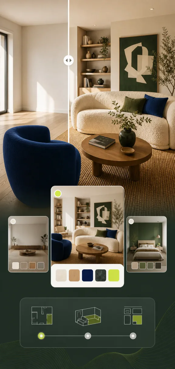 Living room design created with HabiVue